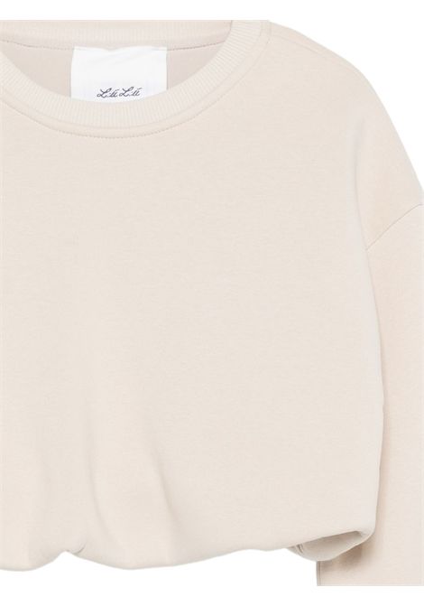 Felpa crop Lù-Lù BY MISS GRANT | LL3949BEIGE